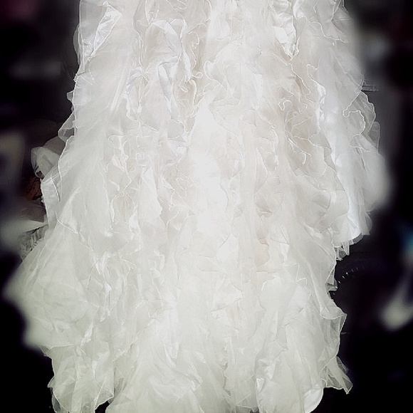 Ivory Wedding Dress- size 8 - Picture 5 of 8